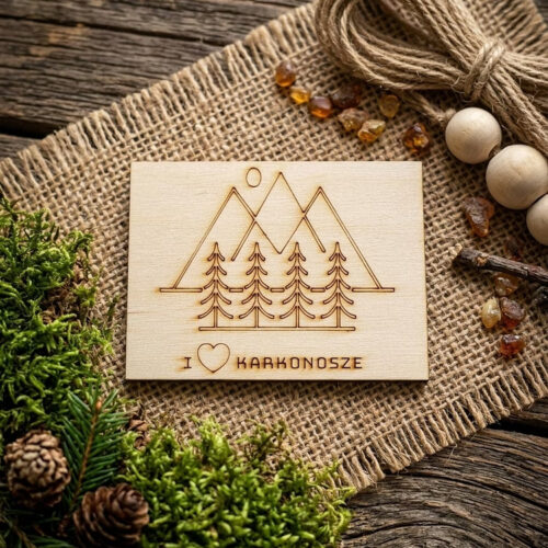 Magnes drewniany I love Karkonosze – Karkonosze – Art-Line