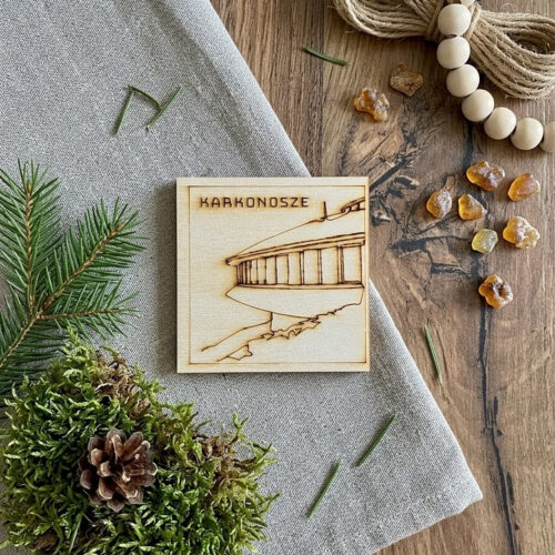 Magnes drewniany Śnieżka – Karkonosze – Art-Line