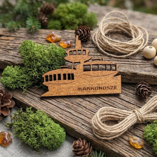 Magnes drewniany Śnieżka – Karkonosze – Mini